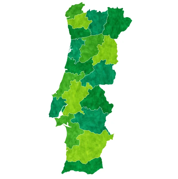 Portugal　map　country — Stok Vektör